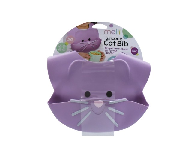 Baveta silicon, melii, model pisica Baveta silicon, melii, model pisica