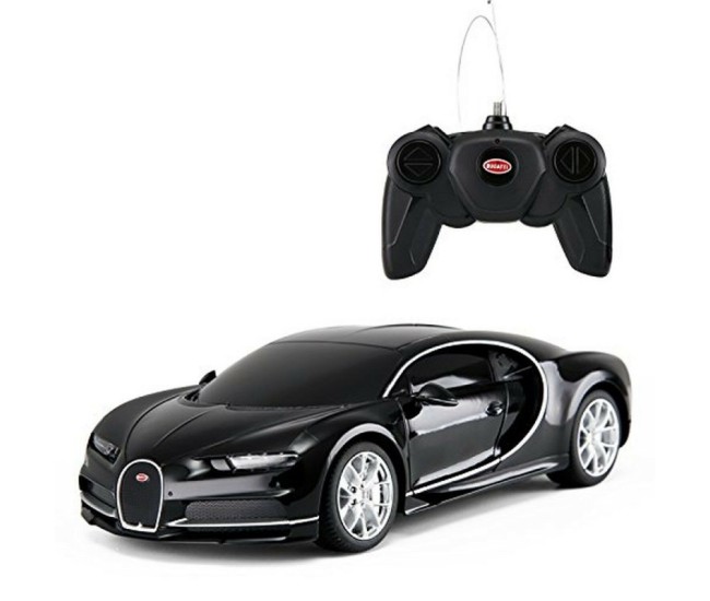 Masina cu telecomanda bugatti chiron negru cu scara 1 la 24 Masina cu telecomanda bugatti chiron negru cu scara 1 la 24