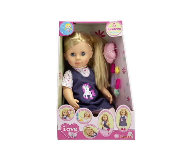 Papusa my love interactiva cu accesorii 43cm Papusa my love interactiva cu accesorii 43cm