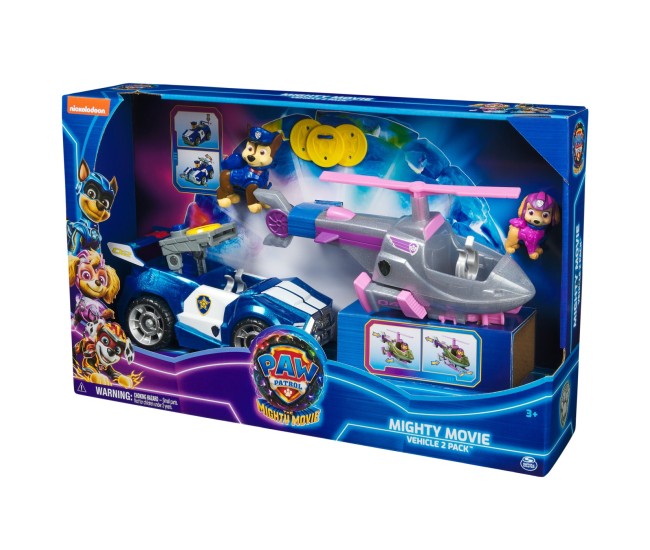 Patrula catelusilor mighty movie set 2 vehicule Patrula catelusilor mighty movie set 2 vehicule