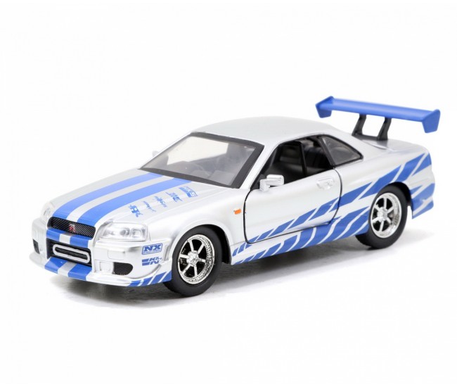 Set masinute metalice fast & furious brian's nissan skyline gt-r(bnr34) scara 1 la 32 Set masinute metalice fast & furious brian's nissan skyline gt-r(bnr34) scara 1 la 32