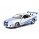 Set masinute metalice fast & furious brian's nissan skyline gt-r(bnr34) scara 1 la 32 Set masinute metalice fast & furious brian's nissan skyline gt-r(bnr34) scara 1 la 32