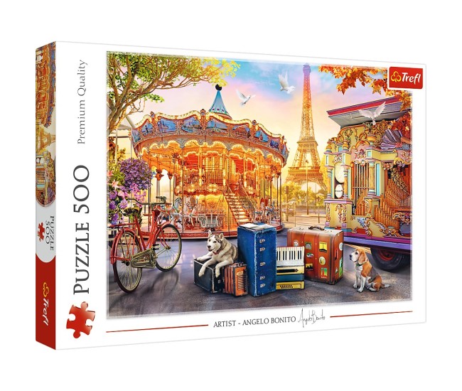 Puzzle trefl 500 sarbatoare in paris Puzzle trefl 500 sarbatoare in paris