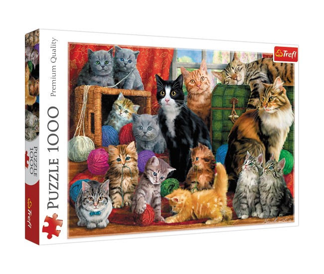 Puzzle trefl 1000 intalnirea pisicutelor Puzzle trefl 1000 intalnirea pisicutelor