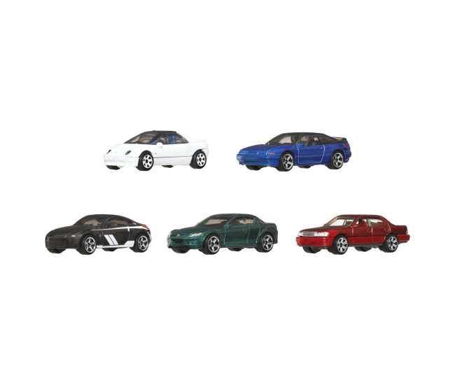 Matchbox set 5 masinute metalice mbx japan cruisers ii scara 1:64