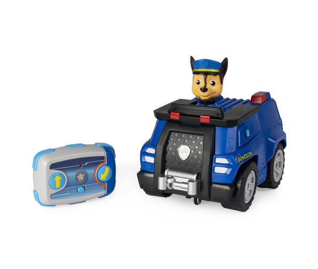 Patrula catelusilor chase si masina de politie radiocomandata Patrula catelusilor chase si masina de politie radiocomandata