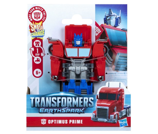 Transformers earthspark figurina optimus prime 1 step smash to change Transformers earthspark figurina optimus prime 1 step smash to change