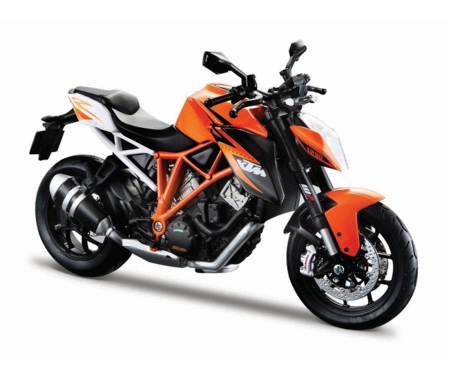 Maisto motocicleta metalica cu stand ktm 1290 super duke r scara 1 la 12