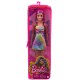 Papusa barbie fashionista blonda cu suvite mov