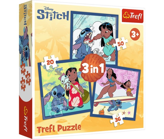 Puzzle trefl 3in1 disney stitch ora stitch Puzzle trefl 3in1 disney stitch ora stitch