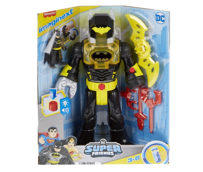 Fisher price imaginext dc super friends set figurina batman si costum exo cu lumini si sunete Fisher price imaginext dc super friends set figurina batman si costum exo cu lumini si sunete
