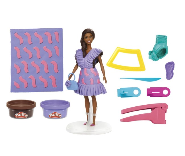 Play doh barbie set plastelina barbie fashionista ruffles creatii vestimentare Play doh barbie set plastelina barbie fashionista ruffles creatii vestimentare