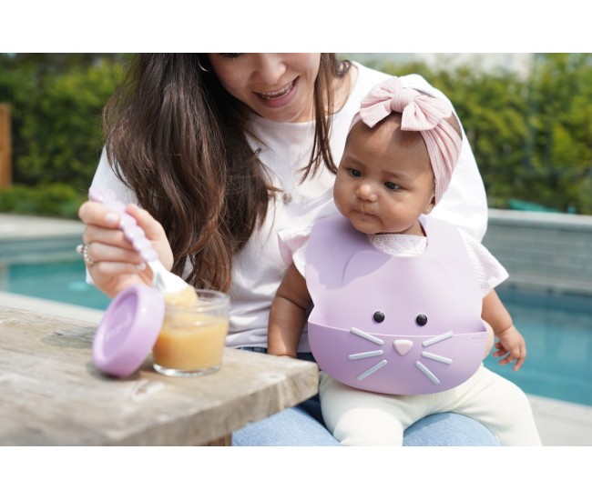 Baveta silicon, melii, model pisica Baveta silicon, melii, model pisica