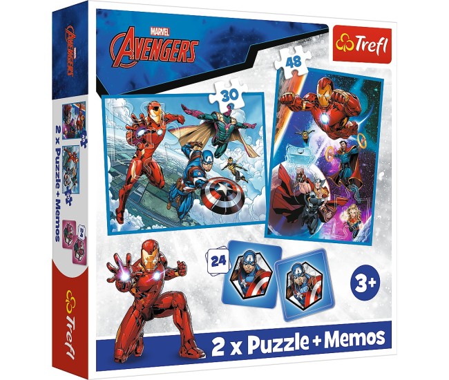 Puzzle trefl 2in1 memo avengers eroii in actiune Puzzle trefl 2in1 memo avengers eroii in actiune