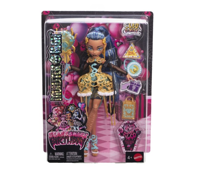 Monster high ziua de nastere dulce si infricosatoare papusa cleo de nile cu accesorii