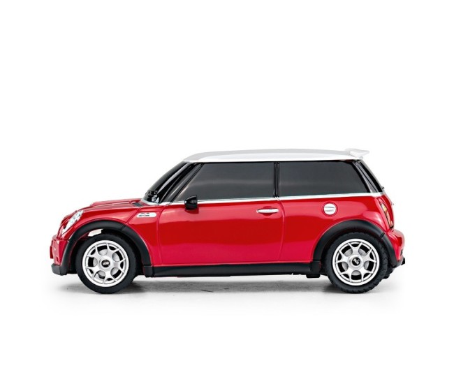 Masina cu telecomanda mini cooper rosie cu scara 1 la 24 Masina cu telecomanda mini cooper rosie cu scara 1 la 24