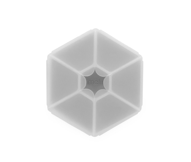 Cutie snack hexagon snackle 6 compartmente, melii, grey