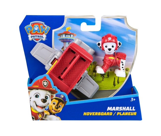 Patrula catelusilor action pups set vehicul de salvare hoverboard si figurina marshall 5 cm Patrula catelusilor action pups set vehicul de salvare hoverboard si figurina marshall 5 cm