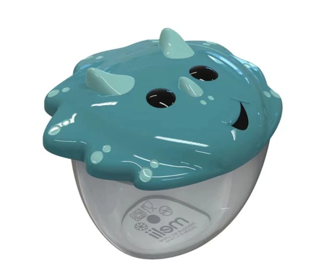 Recipient hrana bebe cu capac, melii luxe, model dinozaur Recipient hrana bebe cu capac, melii luxe, model dinozaur