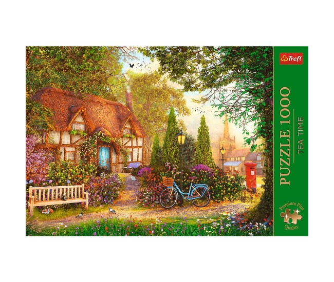 Puzzle trefl 1000 premium plus tea time cabana cu stuf Puzzle trefl 1000 premium plus tea time cabana cu stuf