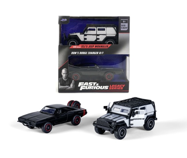 Jada fast and furious seria legacy set 2 masini metalice jeep wrangler 1 la 32