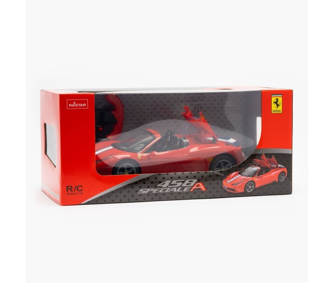 Masina cu telecomanda ferrari 458 speciale a rosu scara 1 la 14 Masina cu telecomanda ferrari 458 speciale a rosu scara 1 la 14