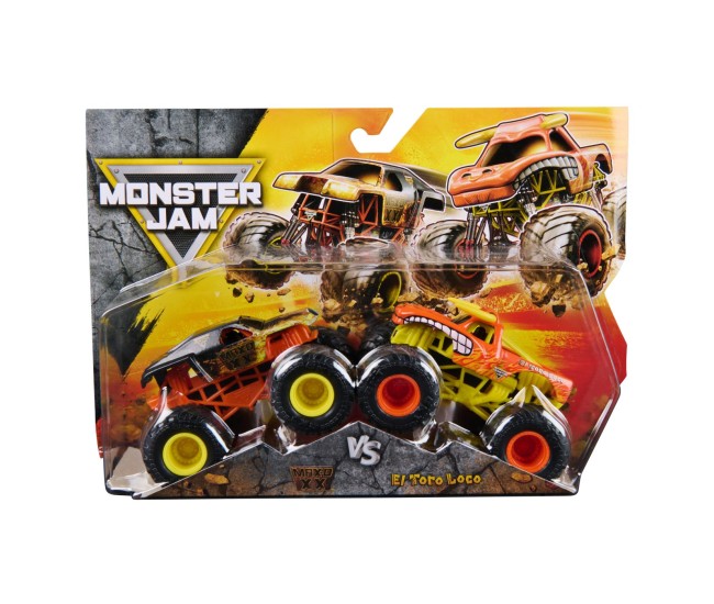 Monster jam set 2 masinute metalice max d xx si el toro loco scara 1 la 64 Monster jam set 2 masinute metalice max d xx si el toro loco scara 1 la 64