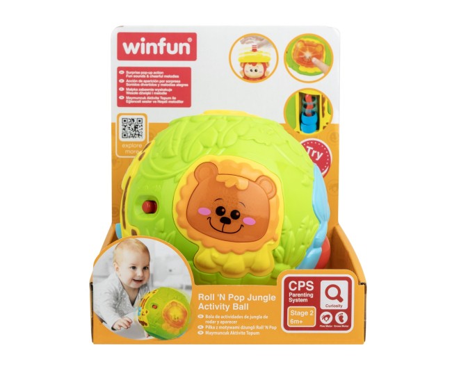 Winfun mingiuta cu activitati animalele junglei Winfun mingiuta cu activitati animalele junglei