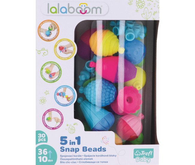 Lalaboom joc de dezvoltare bebe montessori 30 piese Lalaboom joc de dezvoltare bebe montessori 30 piese