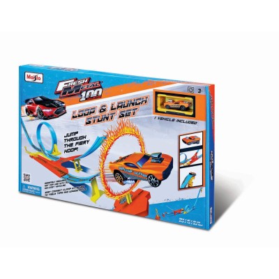Maisto power circuit raceway circuit acrobatii cu bucla si lansare