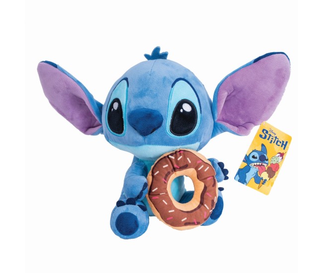 Jucarie de plus disney stitch cu gogoasa 25cm Jucarie de plus disney stitch cu gogoasa 25cm