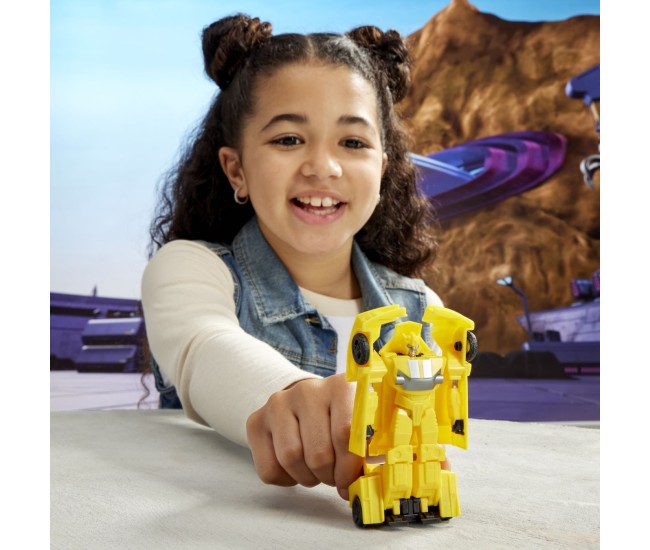 Transformers earthspark figurina bumblebee 1 step smash to change Transformers earthspark figurina bumblebee 1 step smash to change