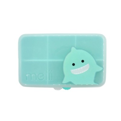 Cutie snack 6 compartimente, melii, print rechin