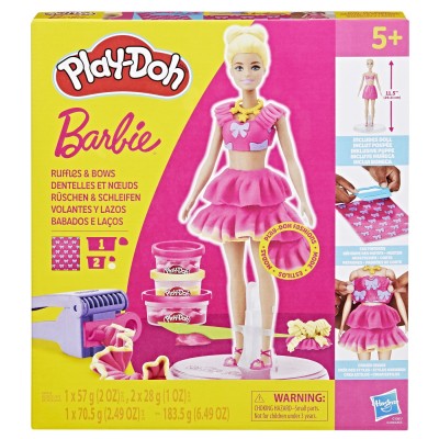 Play doh barbie set plastelina volanase si fundite cu papusa inclusa