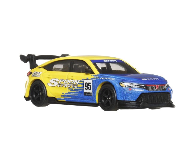 Hot wheels premium set 2 masinute metalice honda civic 99 tip r ek9 si honda civic tip r scara 1:64