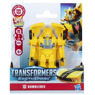 Transformers earthspark figurina bumblebee 1 step smash to change