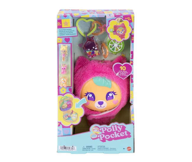 Polly pocket set gentuta animalut ursulet roz cu accesorii