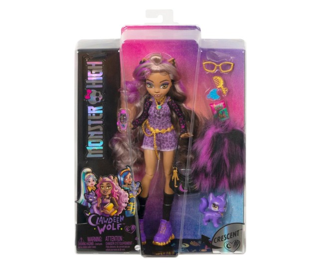 Monster high papusa clawdeen wolf cu animalut si accesorii