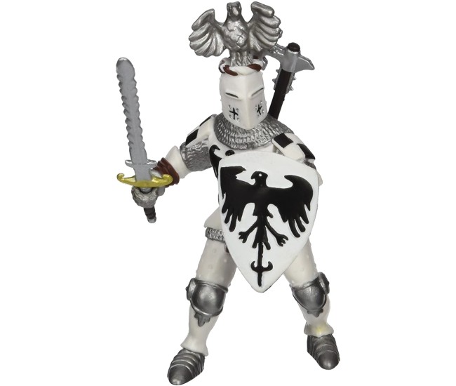 Papo figurina cavaler cu pene alb Papo figurina cavaler cu pene alb