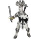 Papo figurina cavaler cu pene alb Papo figurina cavaler cu pene alb
