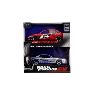 Jada fast and furious set 2 masini metalice mitsubishi lancer evolution ix 1:32