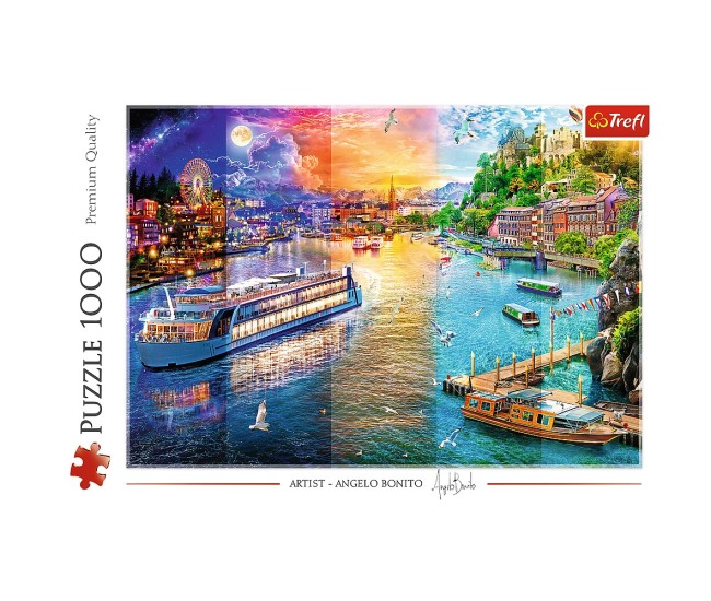 Puzzle trefl 1000 croaziera pe rau