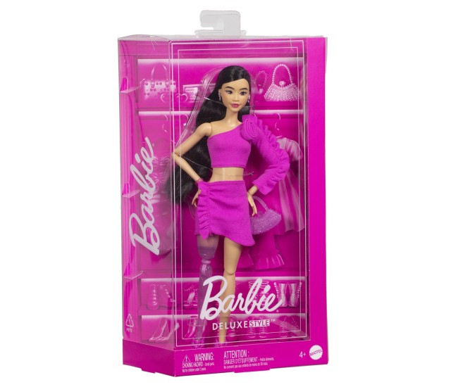 Barbie deluxe style papusa barbie bruneta cu picior protetic Barbie deluxe style papusa barbie bruneta cu picior protetic