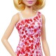 Barbie papusa barbie fashionista blonda cu parul prins in coada si rochie cu floricele Barbie papusa barbie fashionista blonda cu parul prins in coada si rochie cu floricele