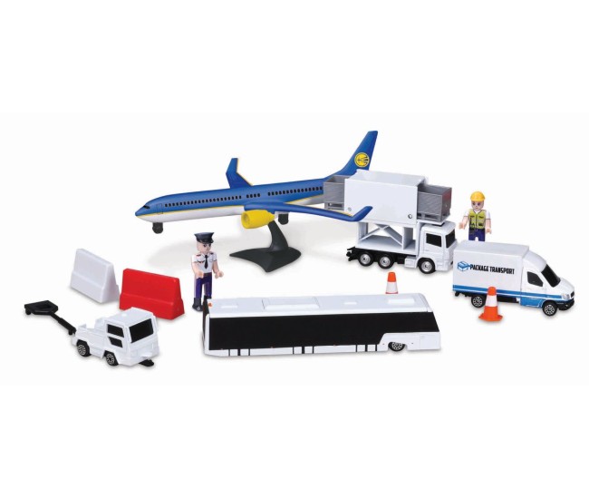 Maisto set aeroport avion albastru Maisto set aeroport avion albastru