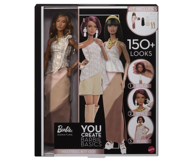 Barbie signature set creatie papusa barbie basic bruneta
