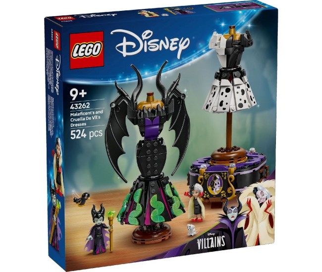 Lego disney rochiile lui maleficent si cruella de vil 43262 Lego disney rochiile lui maleficent si cruella de vil 43262