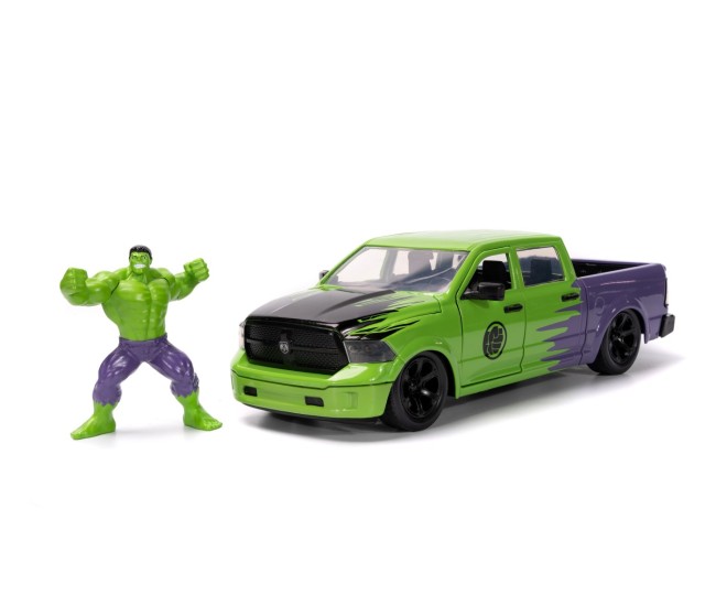 Jada marvel set figurina hulk si masinuta metalica ram 1500 2014 scara 1:24 Jada marvel set figurina hulk si masinuta metalica ram 1500 2014 scara 1:24