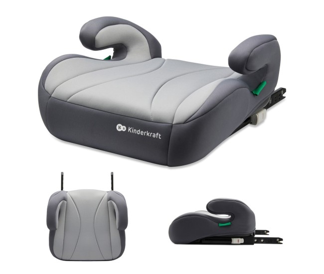 Inaltator auto kinderkraft boost, i-size 135-150 cm, grey Inaltator auto kinderkraft boost, i-size 135-150 cm, grey
