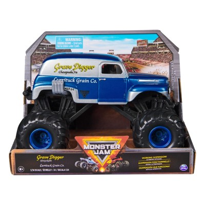 Monster jam masinuta metalica grave digger scara 1:24